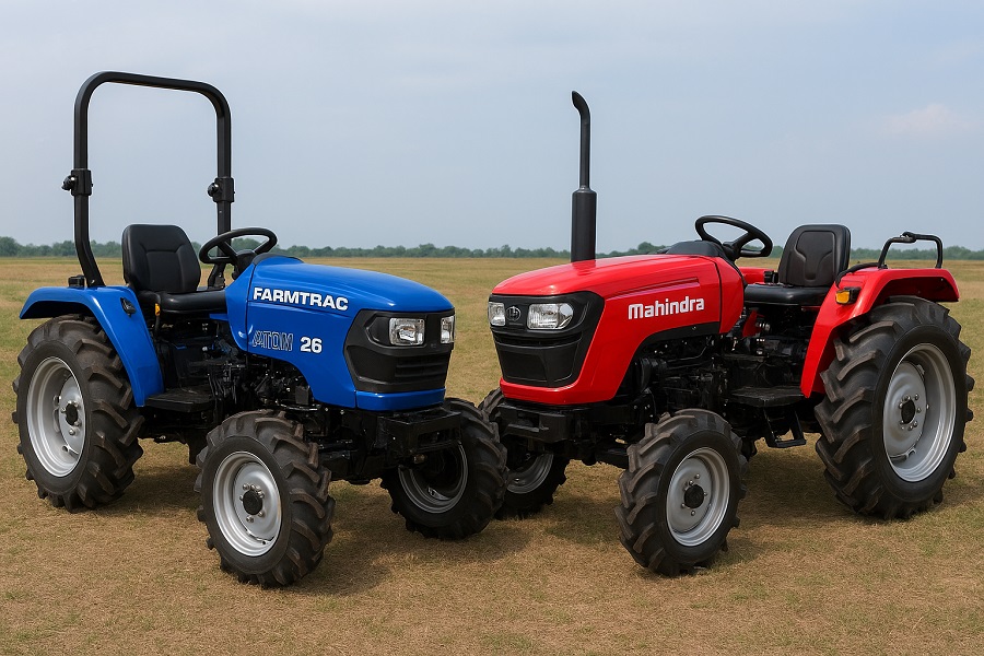 Compact Tractor Showdown: Farmtrac Atom 26 vs Mahindra JIVO 245 DI